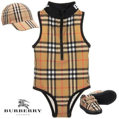 toddler girl burberry swimsuit|Burberry swim shorts baby boy.